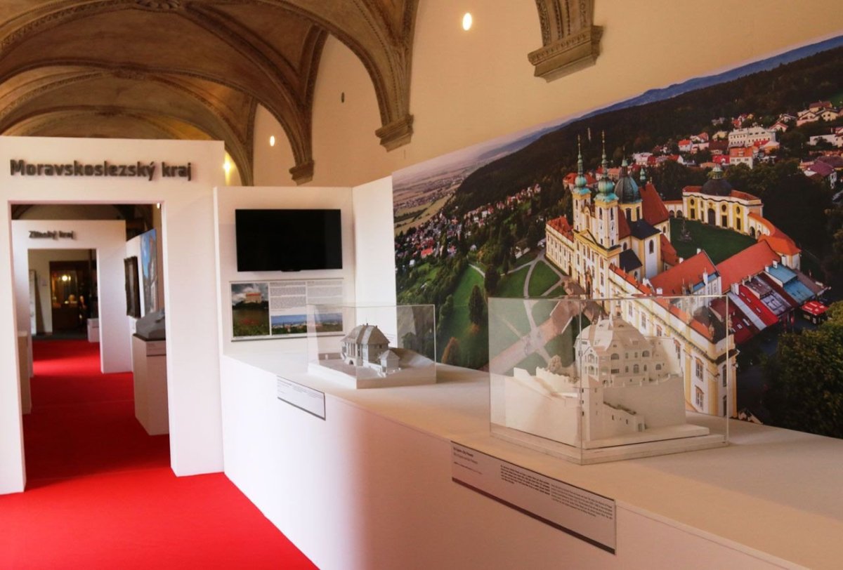 Architecture Week Praha, Pohled do expozice olomouckého kraje - foto