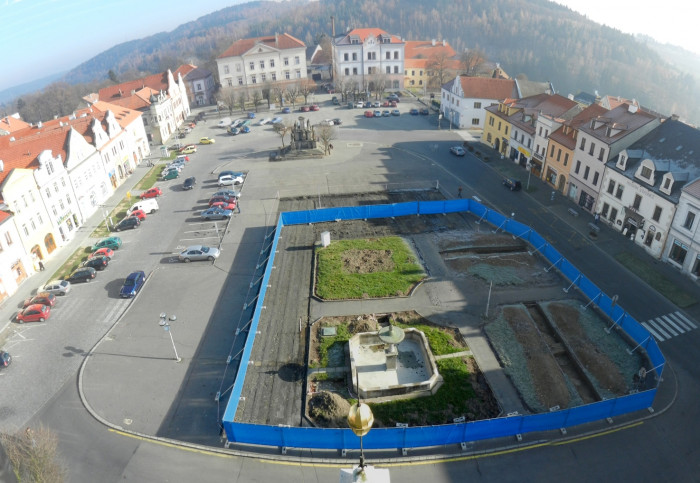 Revitalizace náměstí ve Stříbře, stav před rekonstrukcí, M&P Architekti
