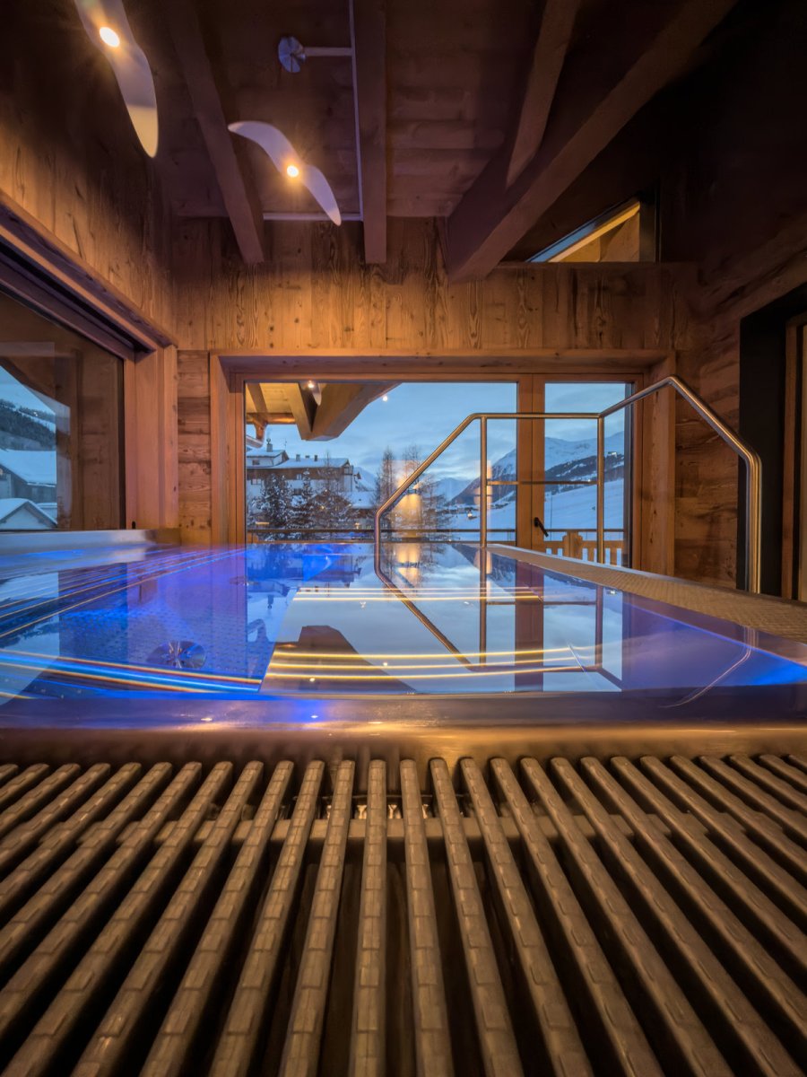 Wellness zóna v hotelu Al Nin v Livignu dokončená v lednu 2026