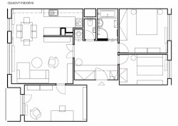 Celkový půdorys, Korkový byt,