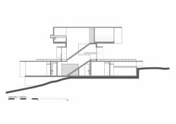 Luciano Kruk arquitectos, Golf House / Casa Golf, řez – foto