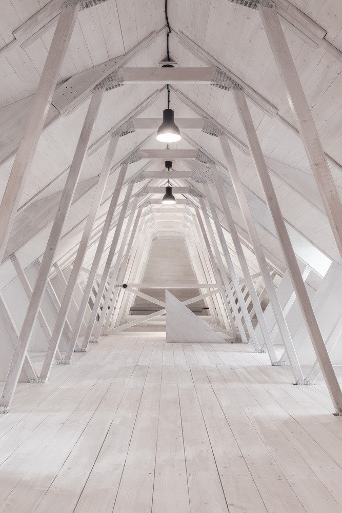Přeměna stodoly na fotografické studio od Helga Blocksdorf Architektur