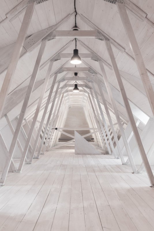 Přeměna stodoly na fotografické studio od Helga Blocksdorf Architektur