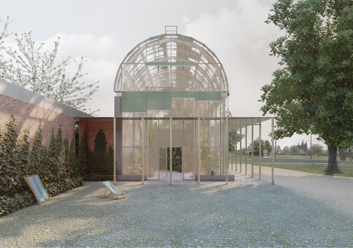 V kategorii Architektura se na prvním místě umístila Karolína Hausenblasová s návrhem Skleníku Na Brusnici