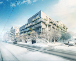 Chmelař architekti, Obytný soubor 4BLOK - vizualizace