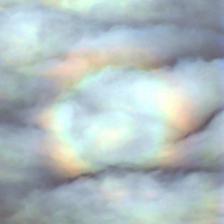 Kostel bl. Restituty Brno - Lesná, duha z letadla