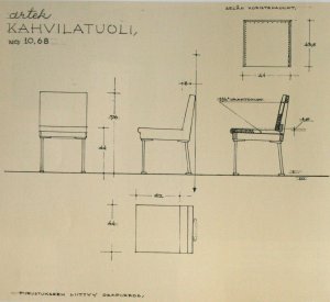 Skica židle 1954.