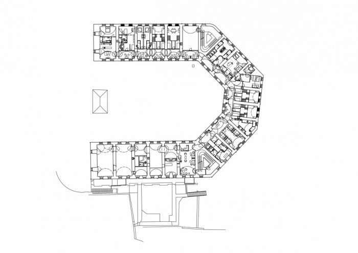 Hostel Long Story Short,půdorys, Denisa Strmisková