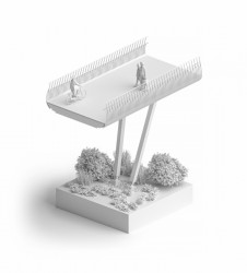 Lávka pro pěší v bulharské Sofii od studia Boele