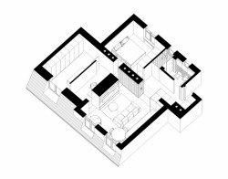 Storočný byt, axonometrie, What architects