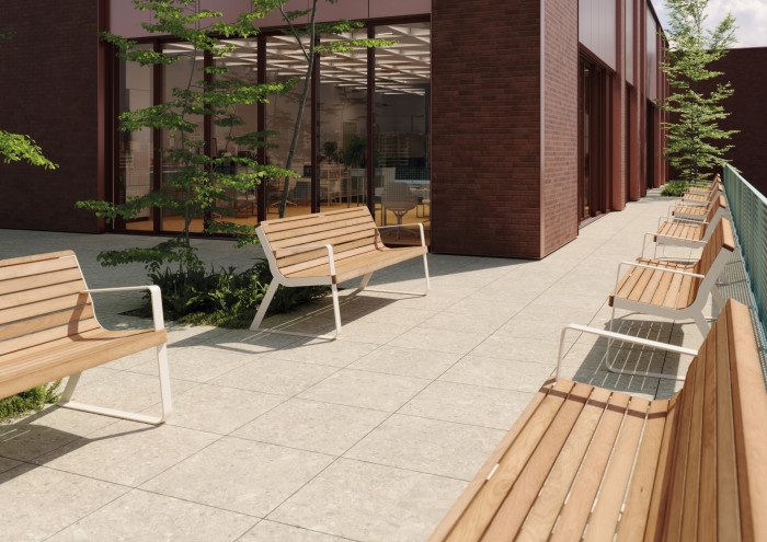 Dlaždice ze série RAVE v odstínu rice od značky RAKO