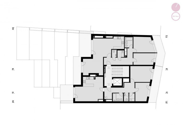 7. NP, Bytový dům Nuselská,