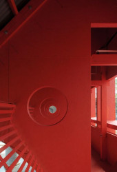 Červený pavilon pro londýnský Festival architektury od TAKA Architects