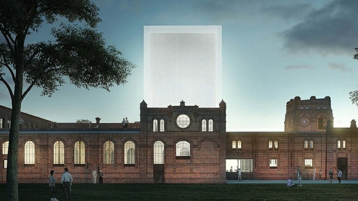 Soutěžní návrh na proměnu ostravských jatek na galerii Plato, Petr Hájek architekti, 2017