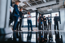 Finále soutěže o nové hlavní nádraží Brna, zasedání poroty v areálu brněnské Vlněny