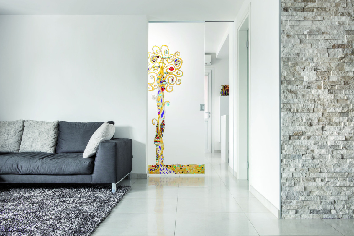 ECLISSE Syntesis Line Jednokřídlé s celoskleněnými dveřmi z řady FLORES