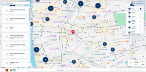 Mapa oáz chladu v Praze
