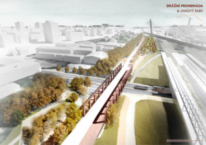 Studie Drážní promenáda & liniový park
