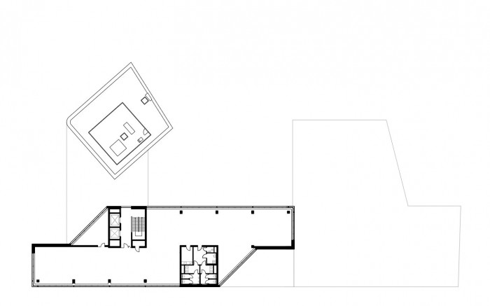 Polyfunkční objekt DORN, půdorys 6NP, Atelier RAW
