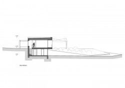 RD Frame House, řez, Fandament Architects s.r.o.