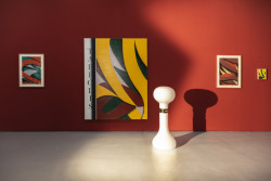 Podlahová lampa B1 Prominent pro Hotel Praha podle návrhu Karla Volfa.