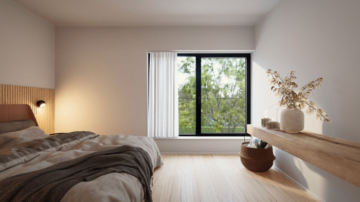 Ložnice (Pasivní dům Verdant od ZEO Homes)