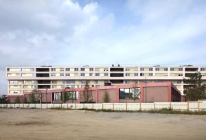 Vysokoškolské koleje Résidence Palaiseau ve Francii, studio 51N4E a Bourbouze & Graindorge