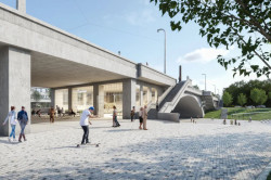 Mapový portál Praha zítra?, nabízí základní přehled aktuálních stavebních záměrů, jež budou formovat budoucí tvář Prahy. (na obrázku Libeňský most)