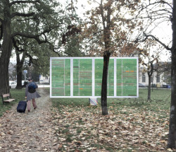 Vizualizace, koláž - Pocta Jindřicha Chalupeckého a Jiřiny Haukové, Praha (Vojtěch Tecl, Adam Šustek, Tereza Brussmannová, Savka Marenić, Jakub Rajnoch) - soutež 2020 - 1.místo