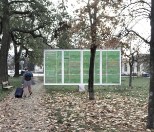 Vizualizace, koláž - Pocta Jindřicha Chalupeckého a Jiřiny Haukové, Praha (Vojtěch Tecl, Adam Šustek, Tereza Brussmannová, Savka Marenić, Jakub Rajnoch) - soutež 2020 - 1.místo