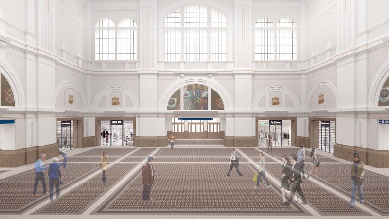 Interiéry plzeňského hlavního nádraží prochází rekonstrukcí podle ateliéru A8000, která vrátí život do nevyužívaných prostor.