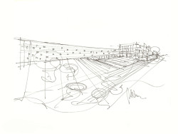 Skica (Interaktivním centru pohádek a animace OKO v Bílsko-Bělé v Polsku, Nizio Design International)