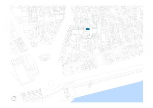 Dočasný bytový dům v Barceloně, Straddle3 + Eulia Arkitektura + Yaiza Terré, situace
