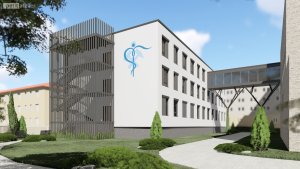 Přístavba Karvinské hornické nemocnice - vizualizace