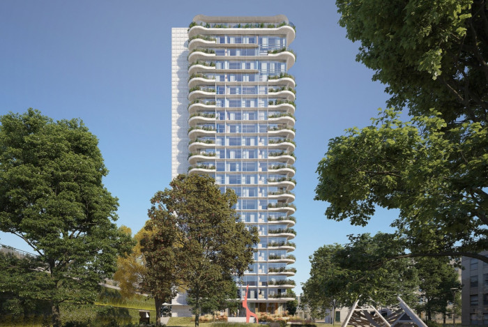 Tisková konferene za účasti investora, přdstavitelů města a architektky Evy Jiřičné