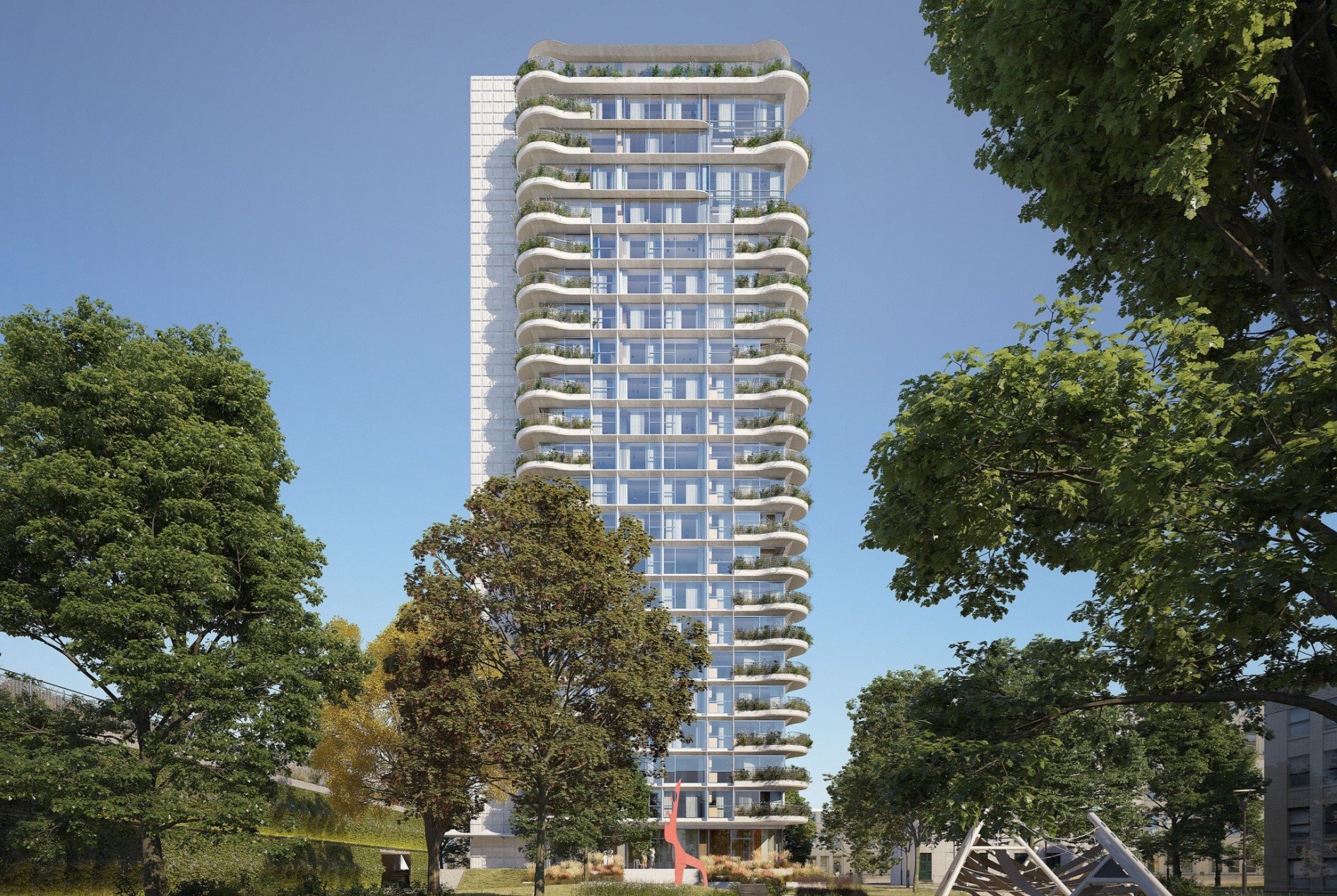 Tisková konferene za účasti investora, přdstavitelů města a architektky Evy Jiřičné