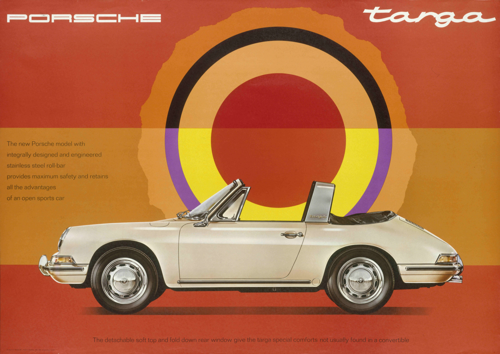 Reklama na Porsche 911 Targa, 1967. Zdroj: Vitra Design Museum