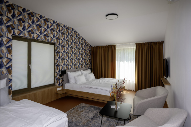 Do historického základu vstoupily současné prvky a vybavení. (Hotel Bronzo v Brně; Ateliér Štěpán)
