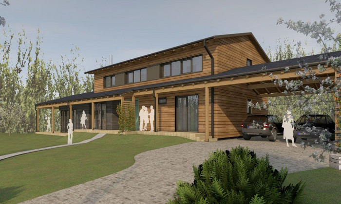 Dům s ozvěnami Karibiku, Irena Truhlářová, Ing. Martin Jirsa, ARCHCON atelier - vizualizace