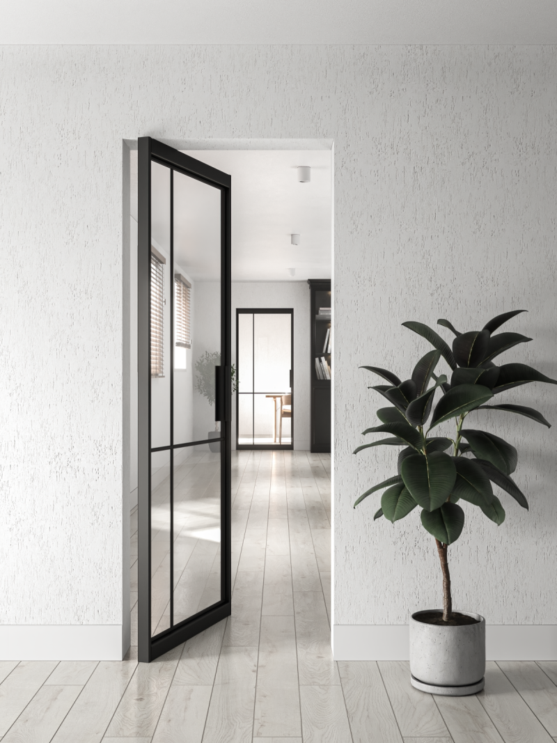 Ocelové systémy Steel Design jsou kombinací subtilních profilů a velkých prosklených ploch propouštějících do prostoru maximum světla.