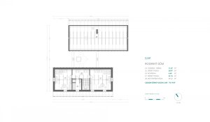 Usedlost na Vysočině, 3K Architects / Roman Kučírek, Jan Komárek, půdorys 2NP