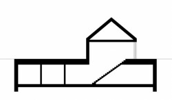 Rodinný dům Klentnice, řez, Stempel & Tesar architekti