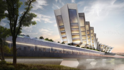 Vize architekta Jaromíra Pizingera o obytném mostě na místě Libeňského mostu v Praze.