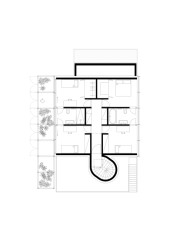 Vila Bôrik, PLURAL, LABAK - Půdorys 2.NP