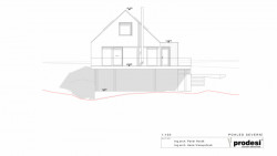 Rodinný dům v Kyjích, Prodesi/Domesi - POHLED SEVERNÍ