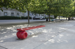 lavička Ferdinanda Vaňka - Lea Dostálová, Petr Pištěk (2017)
