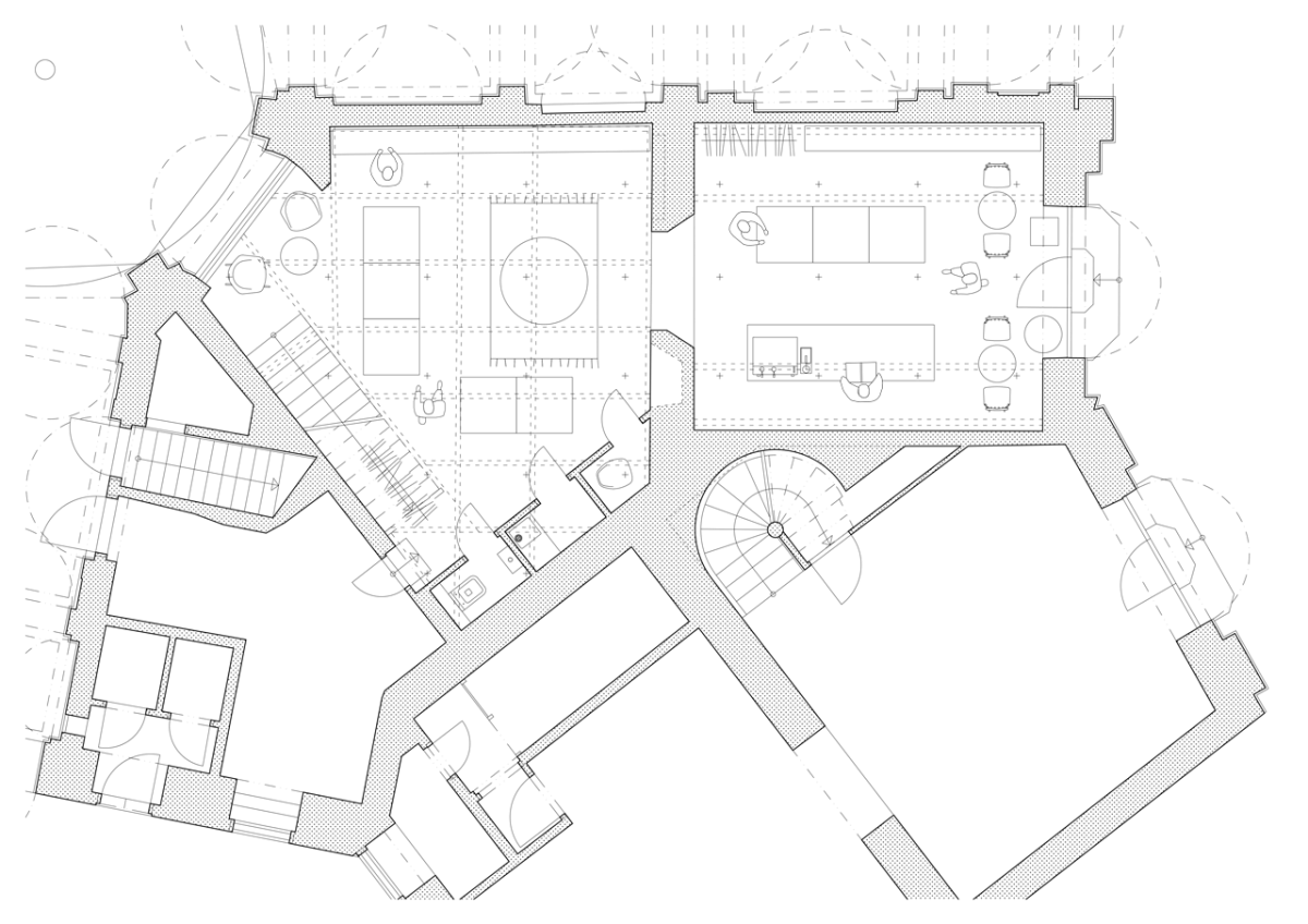 GRAU, Slávica, půdorys 1. NP – foto