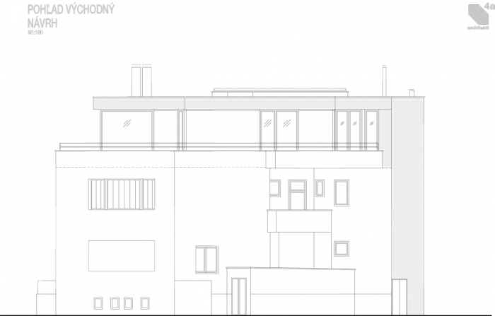 4a architekti, Vila Engel, pohled východní – foto