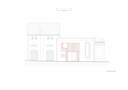 Enotéka - vinný bar a degustační prostor ve Znojmě, Chybík+Krištof, koncept fasády