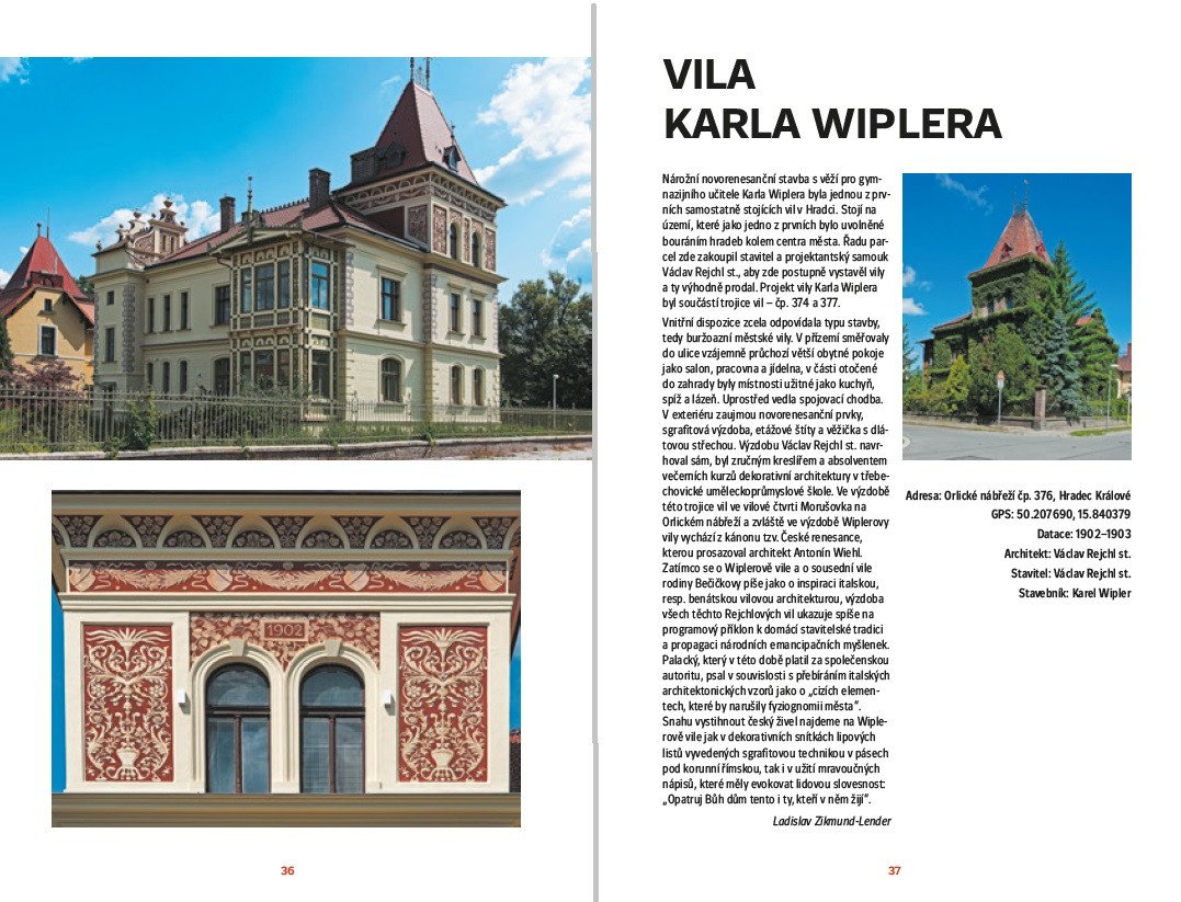 Kniha Vily a rodinné domy v Hradci Králové 1900‒1950, Ladislav Zikmund-Lender © Jiří Zikmund